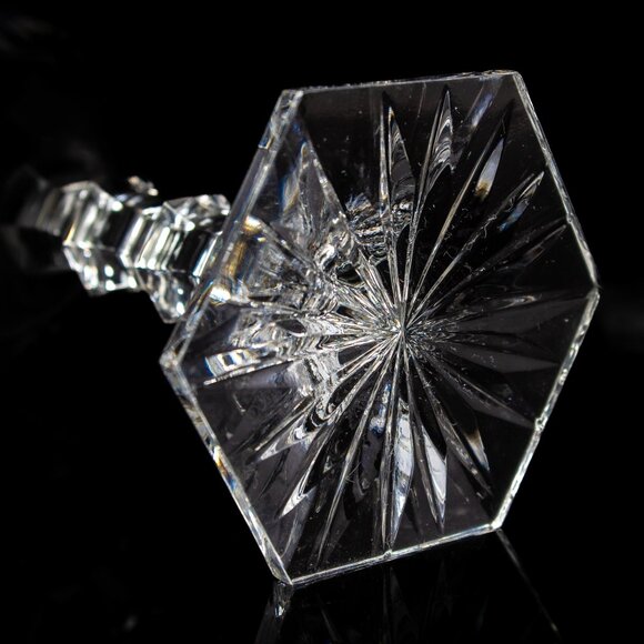 Crystal Wine Glasses | Beautifully Etched with Floral Designs | Set of 2 - Picture 6 of 8